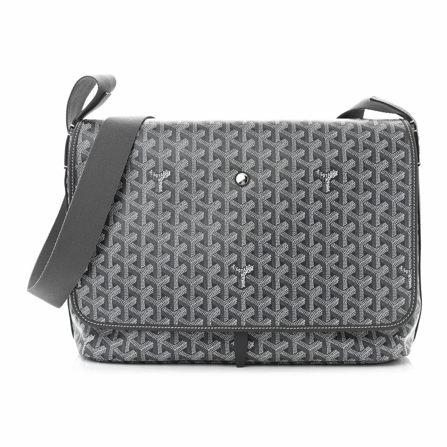 Goyard Capétien MM messenger bag in grey — Front reference image