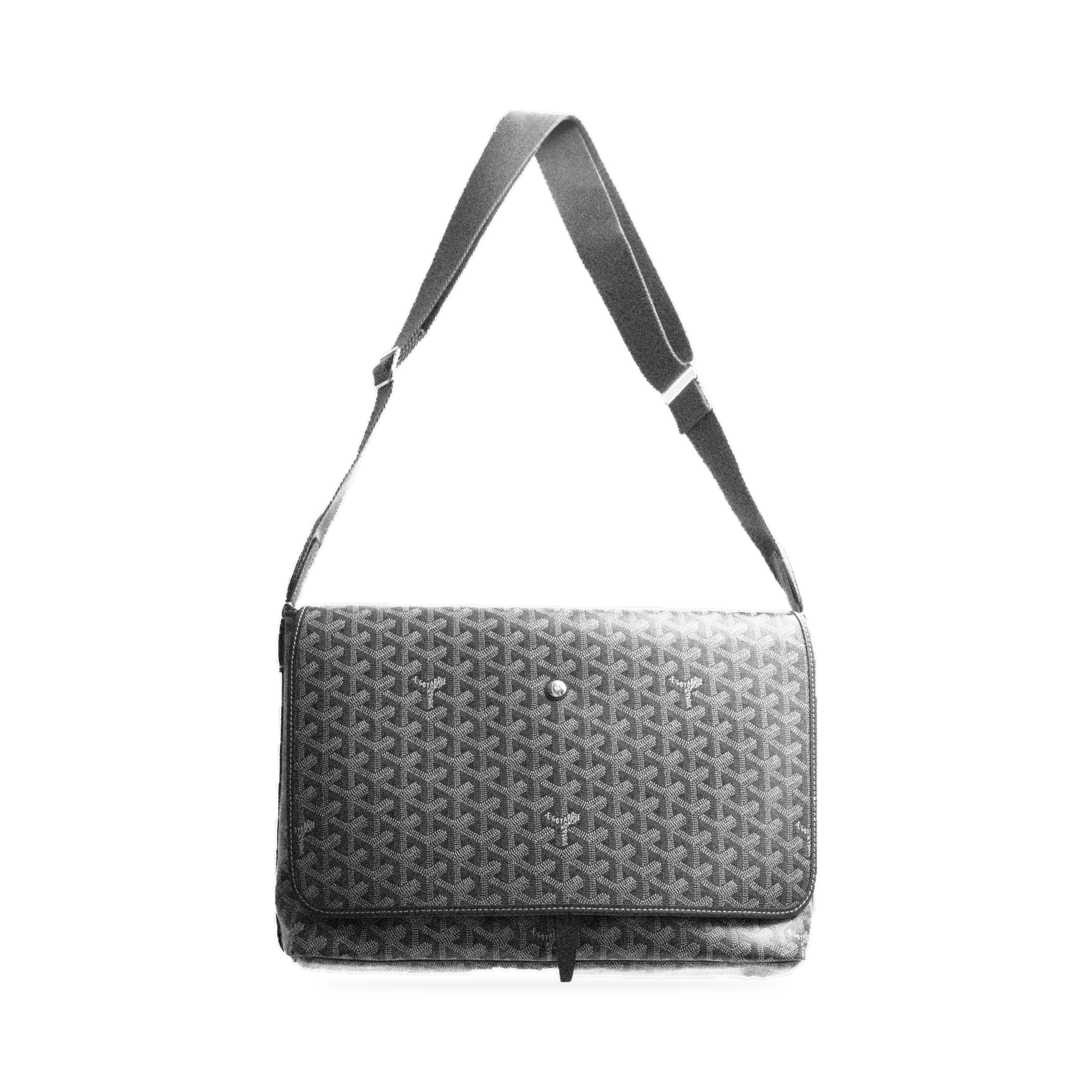 Goyard Capétien MM messenger bag in grey — front