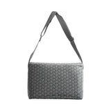 Goyard Capétien MM messenger bag in grey — back