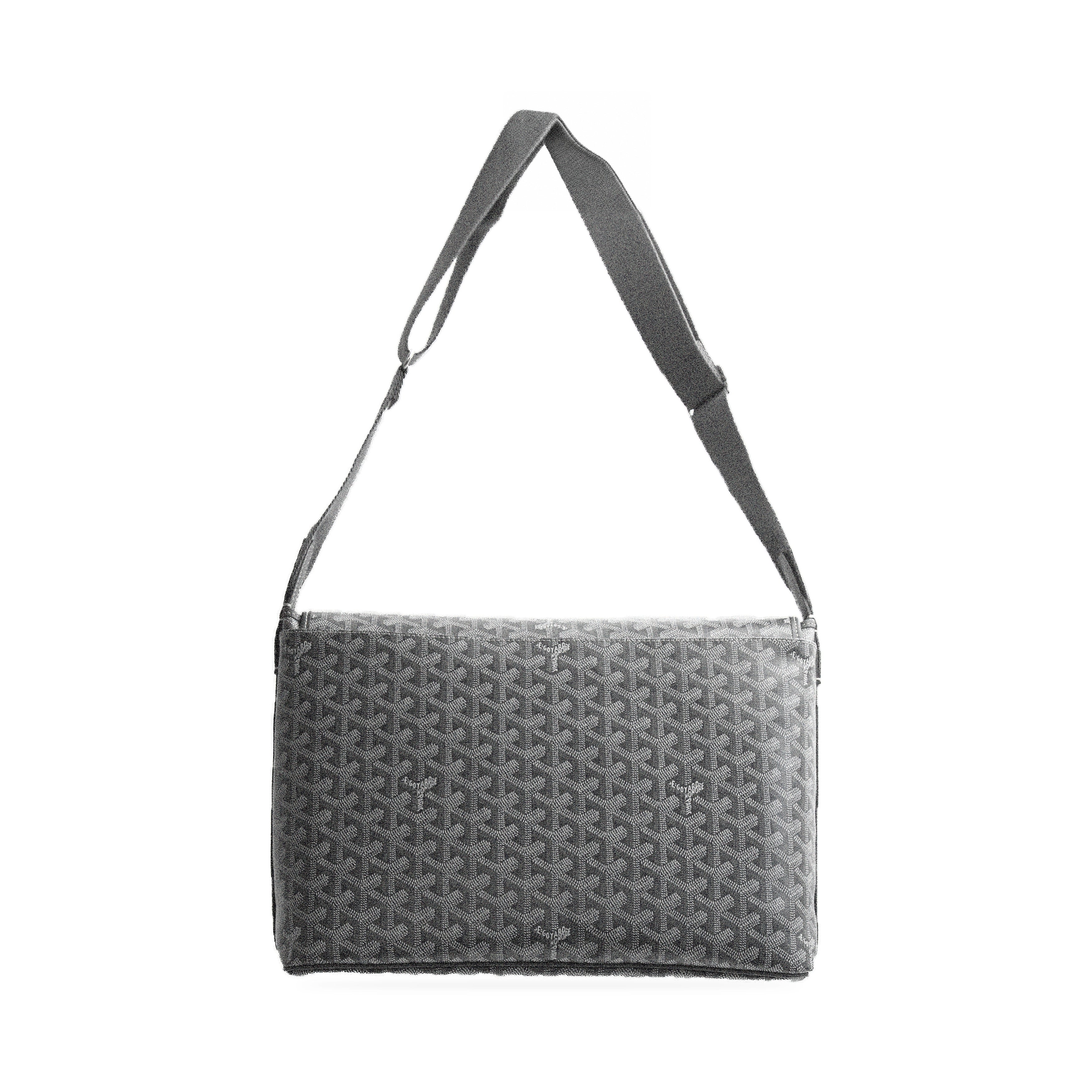 Goyard Capétien MM messenger bag in grey — back