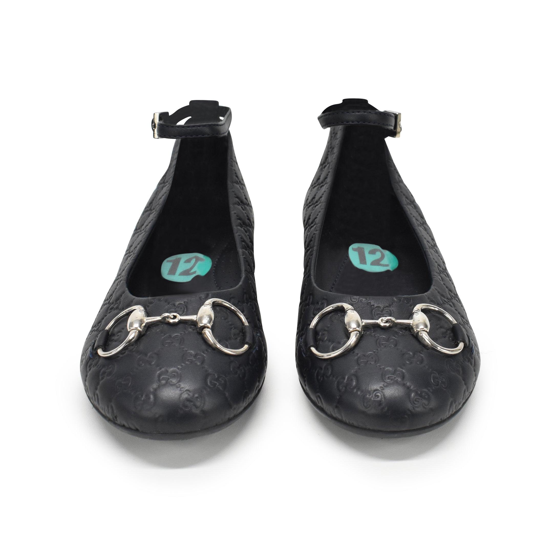 Online GUCCI Girls Embossed Monogram Ballet