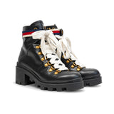Gucci 'Sylvie' Leather Ankle Boots - Women's 35.5