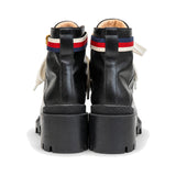 Gucci 'Sylvie' Leather Ankle Boots - Women's 35.5