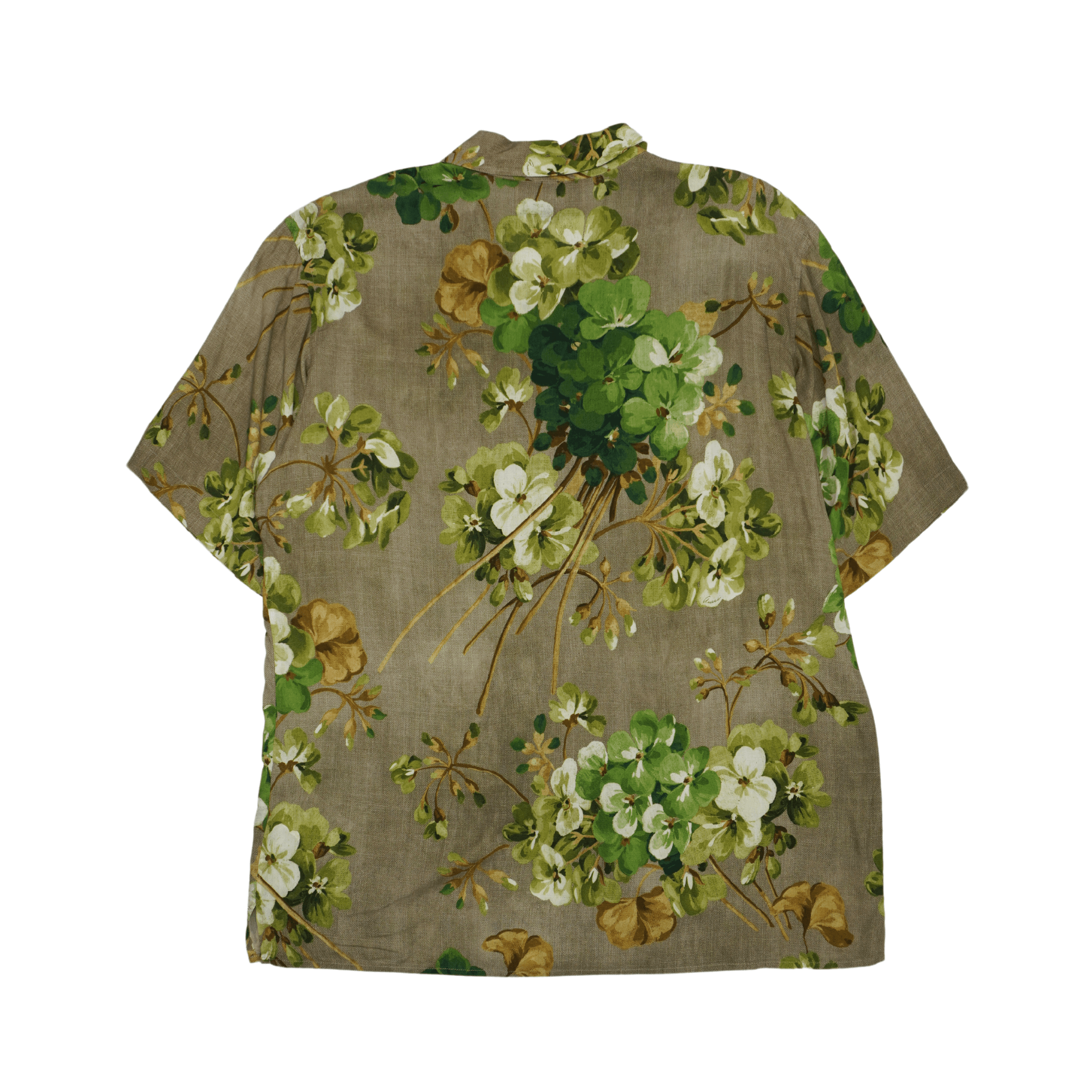 Gucci flower shirt men clearance