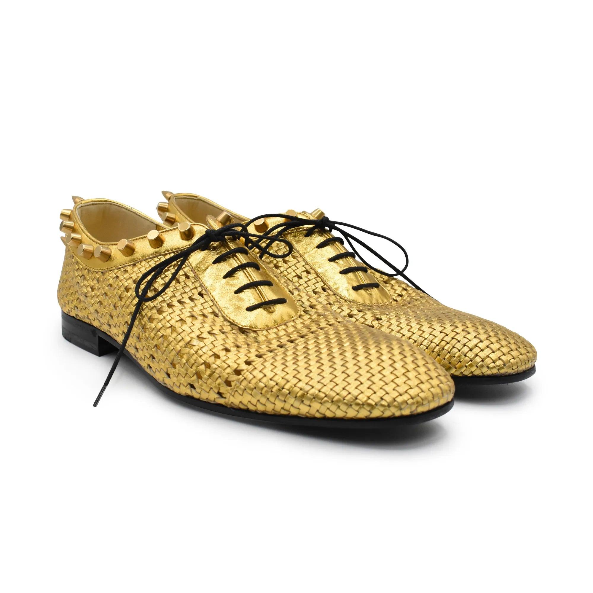 Gold shoes mens on sale