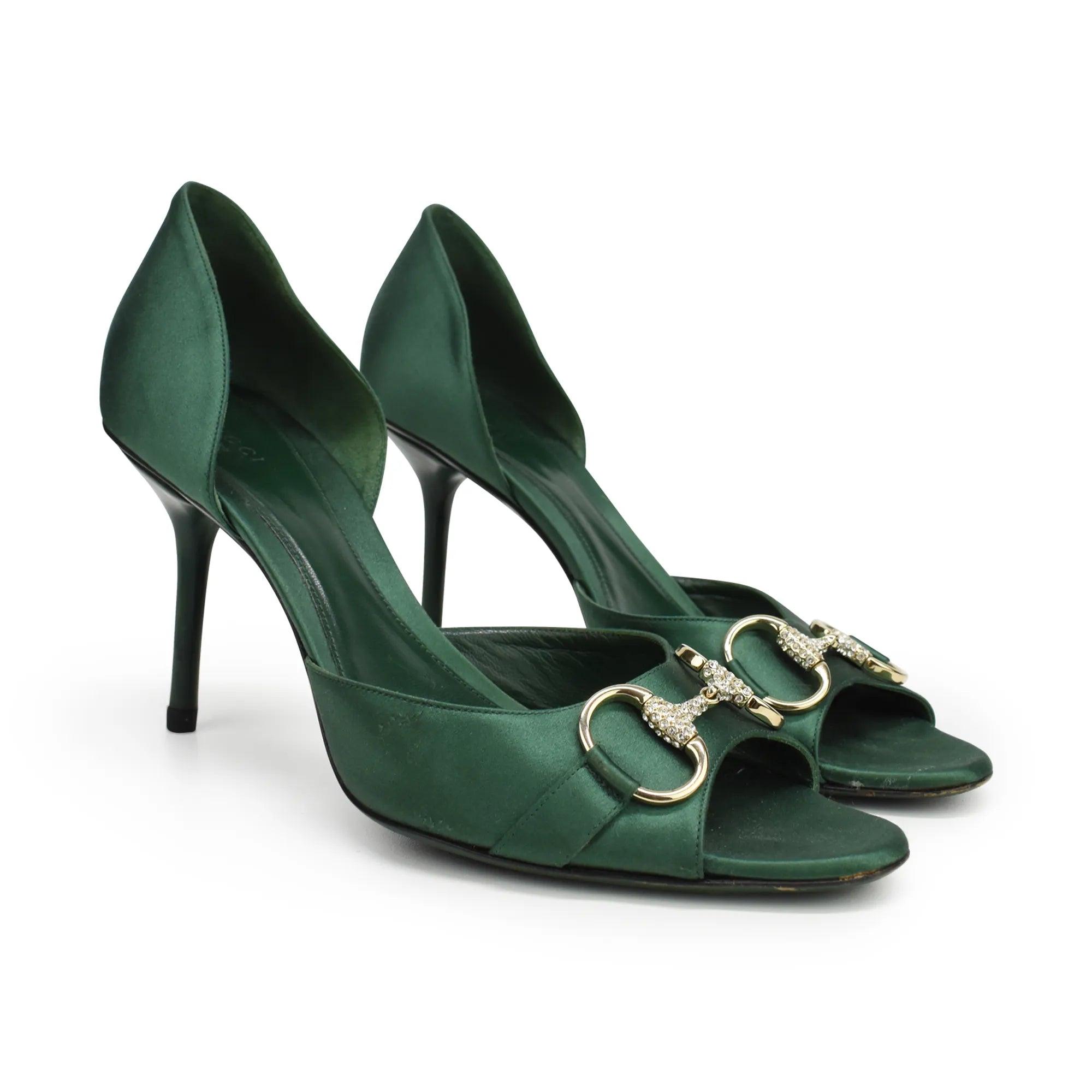Gucci Peep-Toe Heels Women's – Fashionably Yours