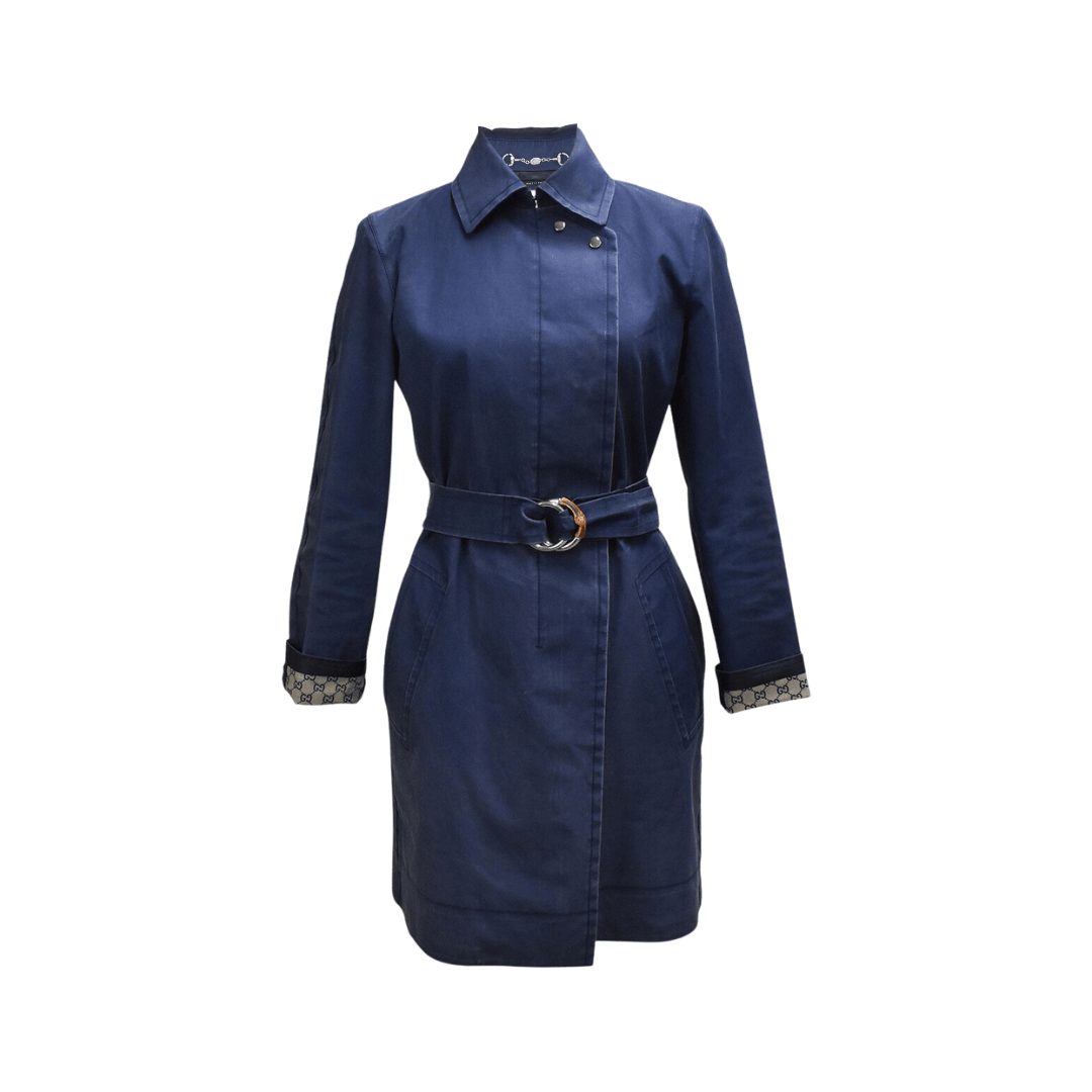 Gucci Trench Coat - Women's 40 - Fashionably Yours