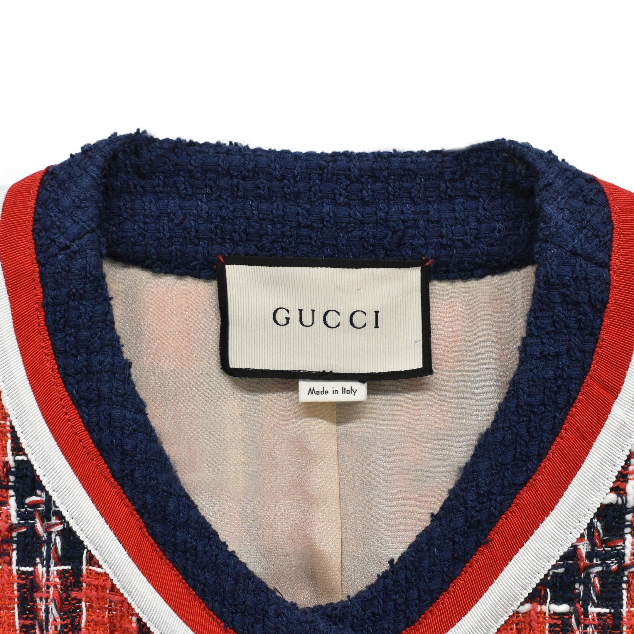 Gucci Tweed Jacket - Women's L - Fashionably Yours