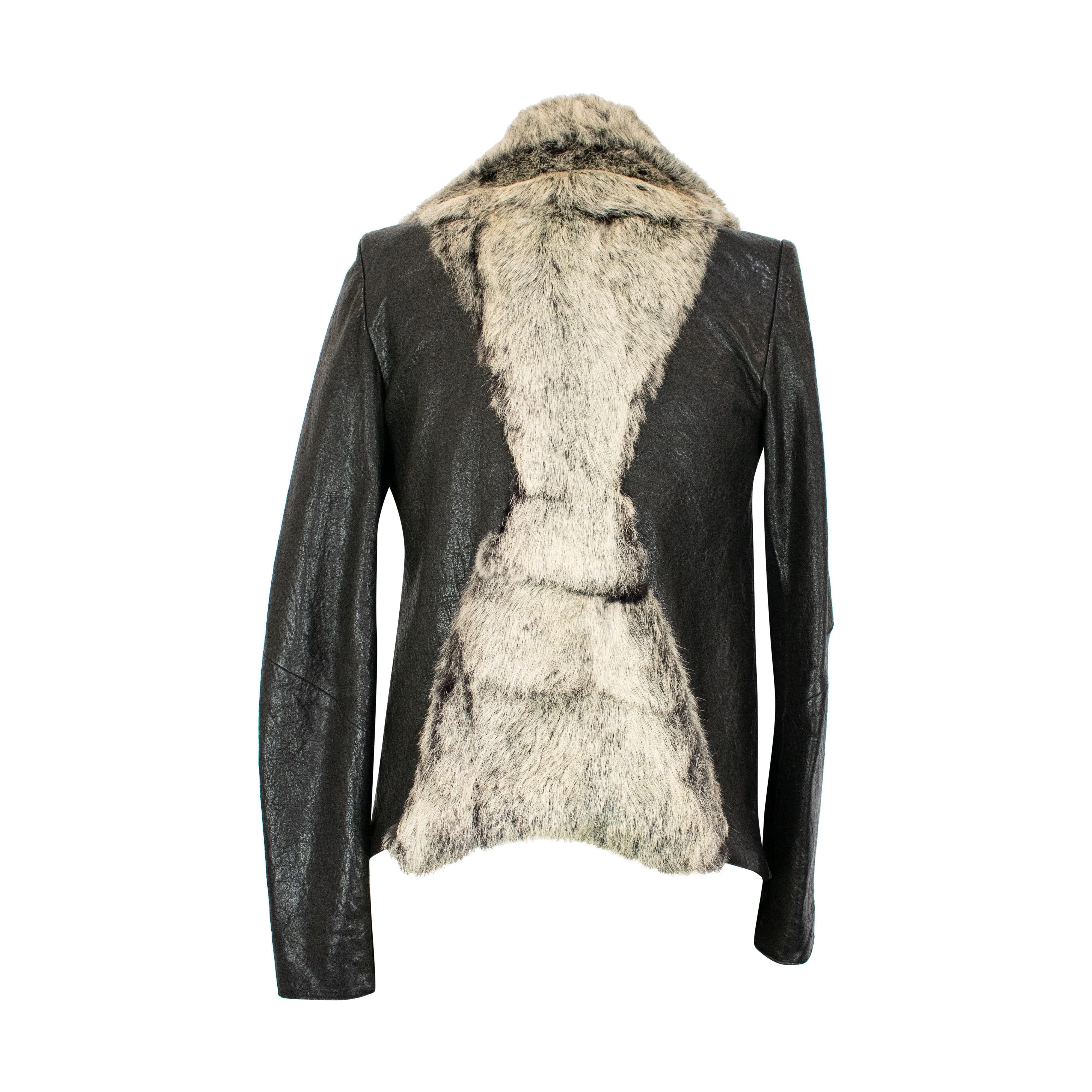 Helmut lang fur jacket best sale