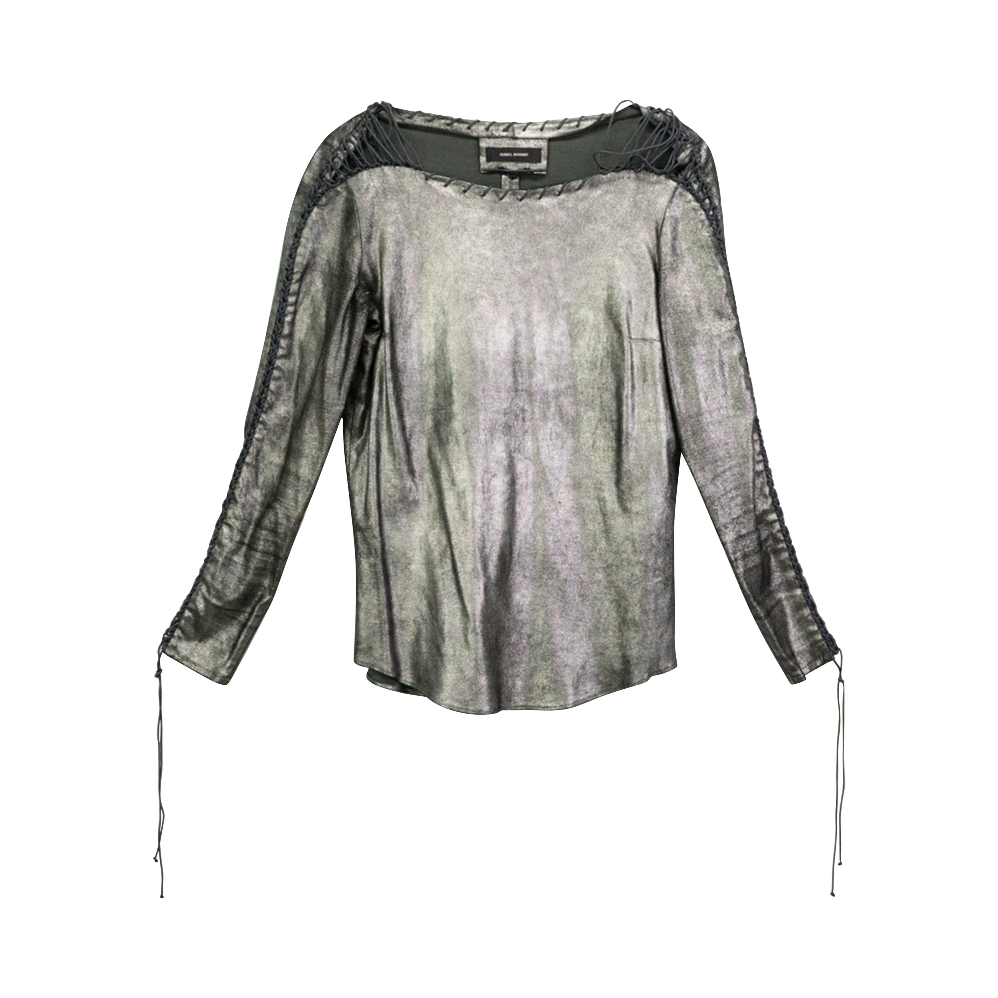 Isabel Marant Silver Top - Women's 40 - Fashionably Yours