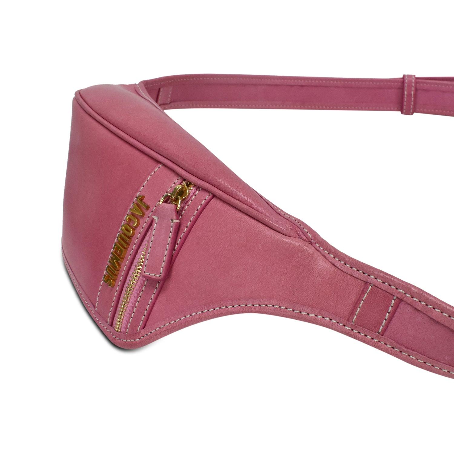 Pink leather 2025 fanny pack