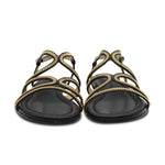 Jimmy Choo 'Nickel Flat' Sandals - Women's 37 - Fashionably Yours