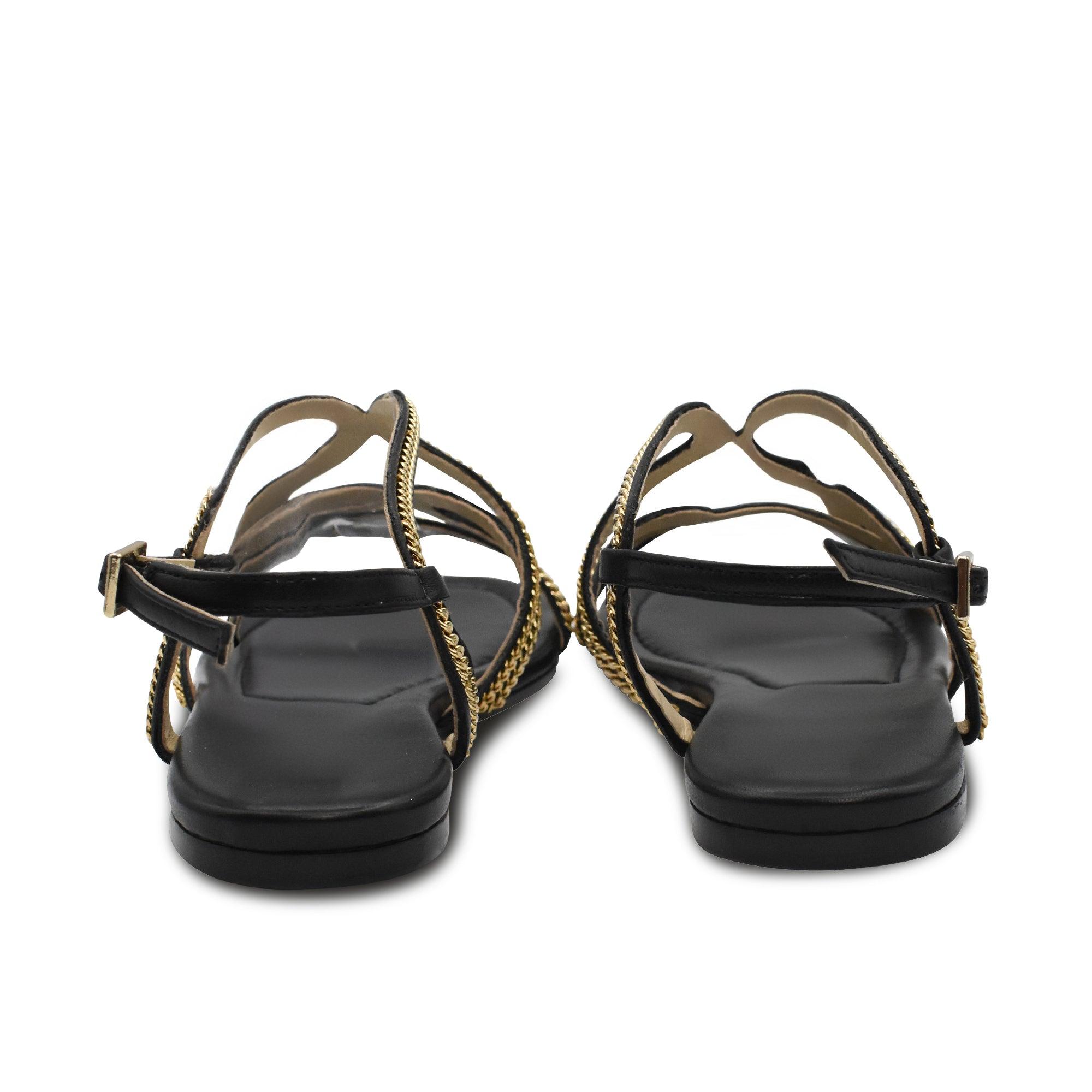 Jimmy Choo 'Nickel Flat' Sandals - Women's 37 - Fashionably Yours