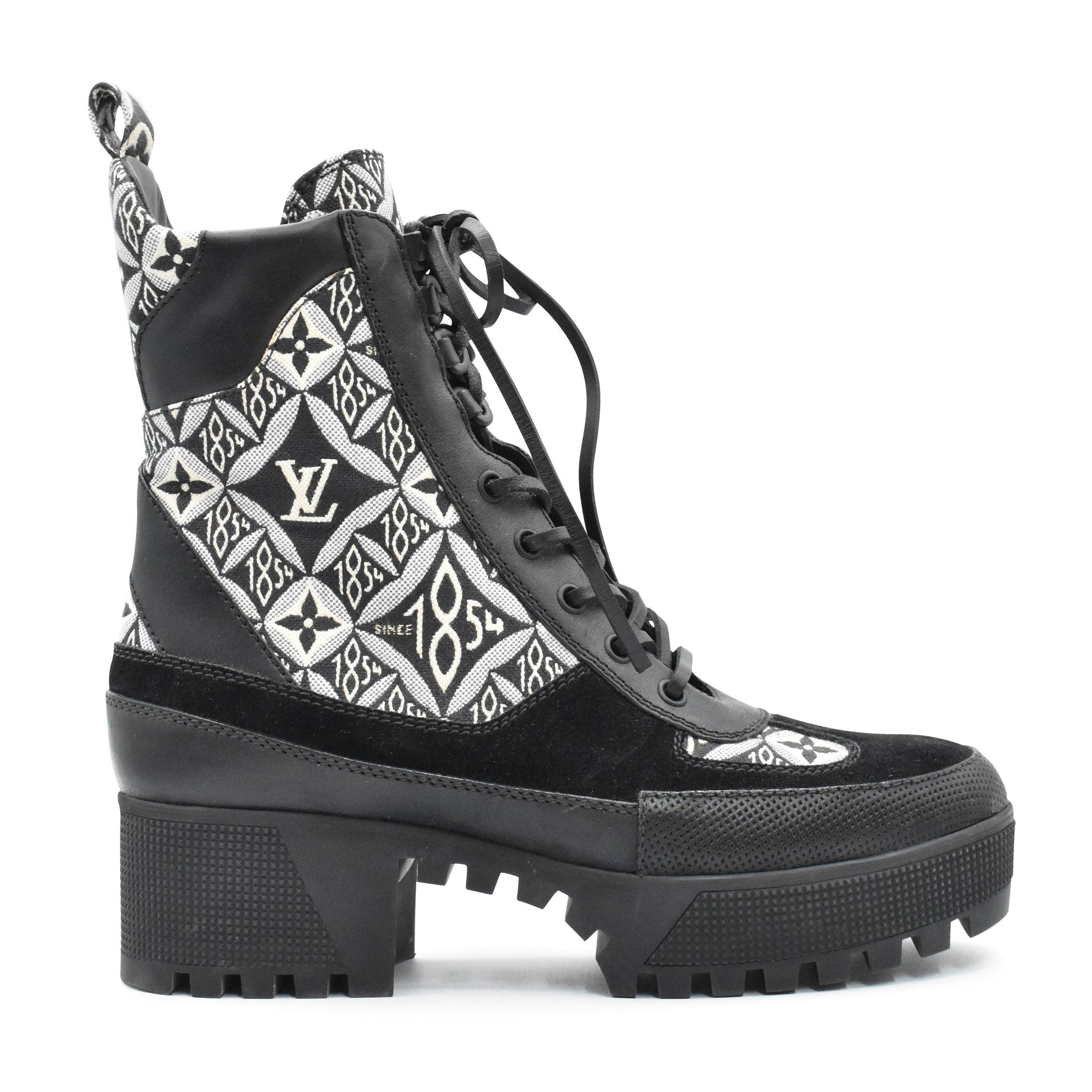Louis Vuitton 'Laureate Desert Platform' Boots - Women's 38.5 - Fashionably Yours