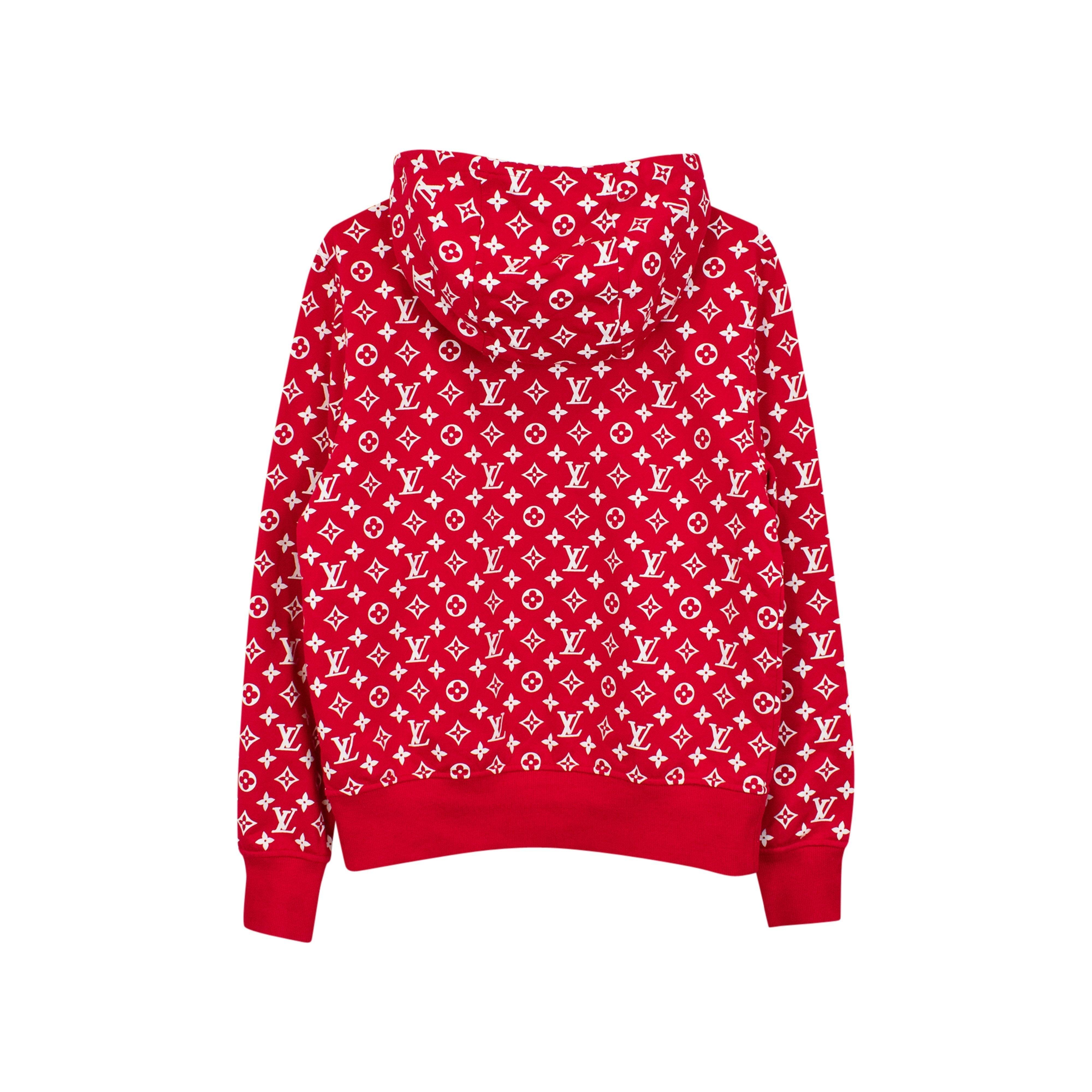 Supreme X Louis Vuitton Hoodie In Red