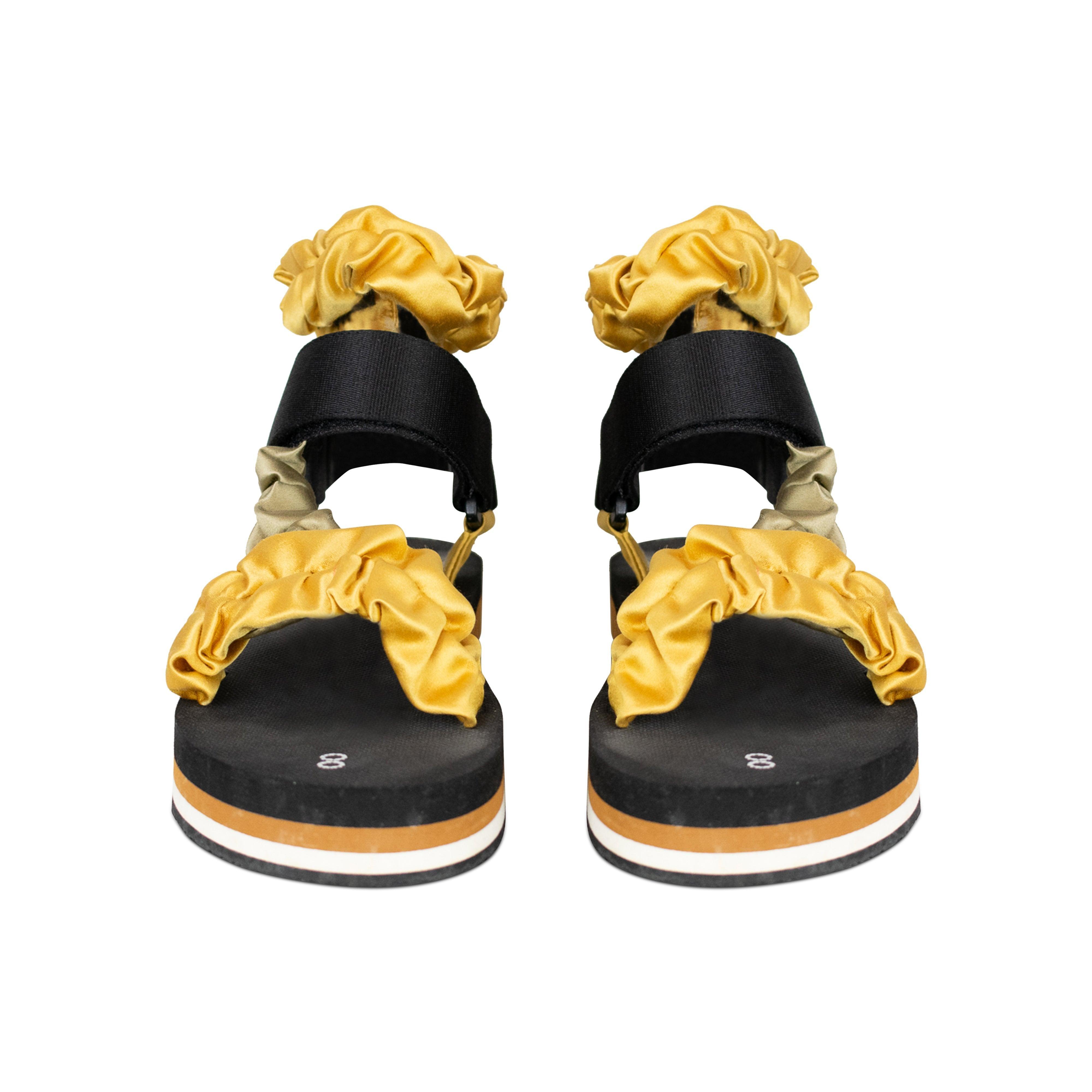 Midnight 00 Scrunchie Sandals - 35.5 - Fashionably Yours