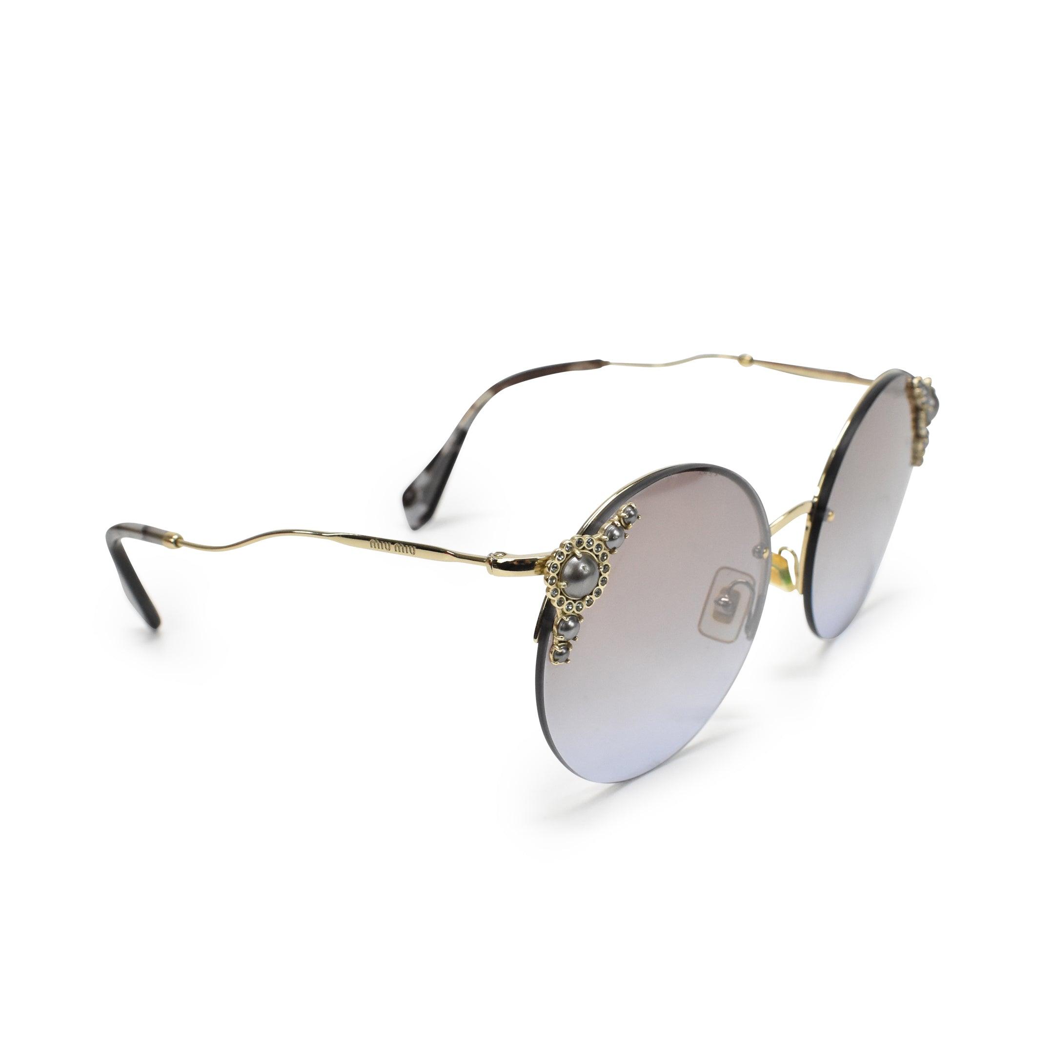 Miu Miu Embellished Sunglasses - Fashionably Yours