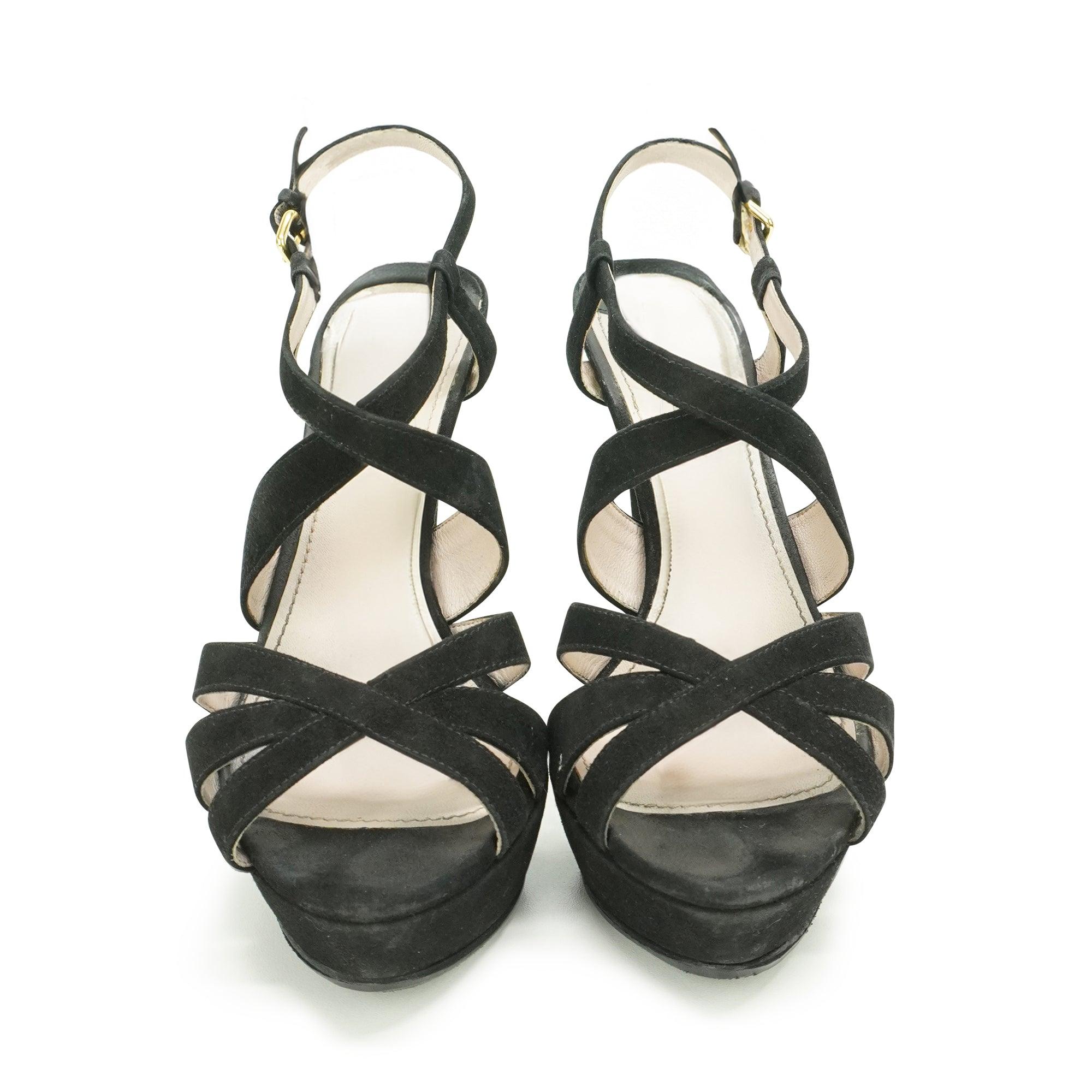 Miu Miu Strappy Heels - Women's 37 - Fashionably Yours