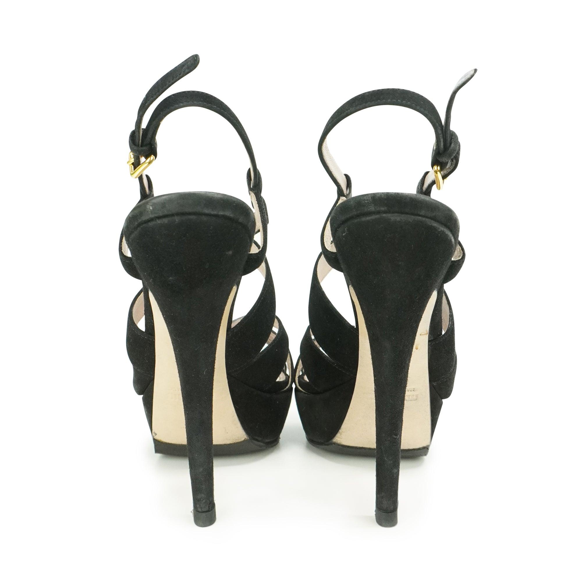 Miu Miu Strappy Heels - Women's 37 - Fashionably Yours