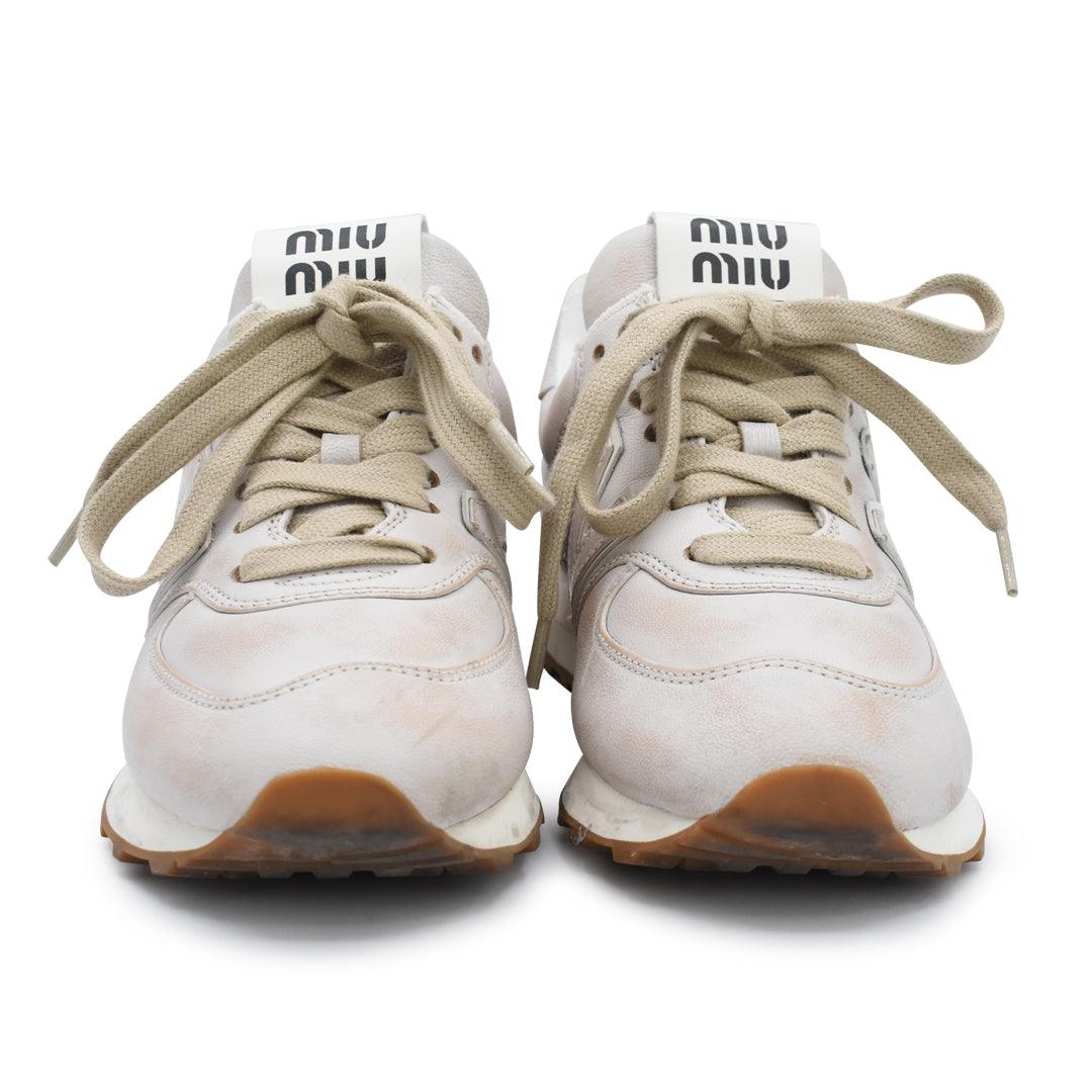 Miu Miu x New Balance '574' Sneakers - Women's 35 - Fashionably Yours