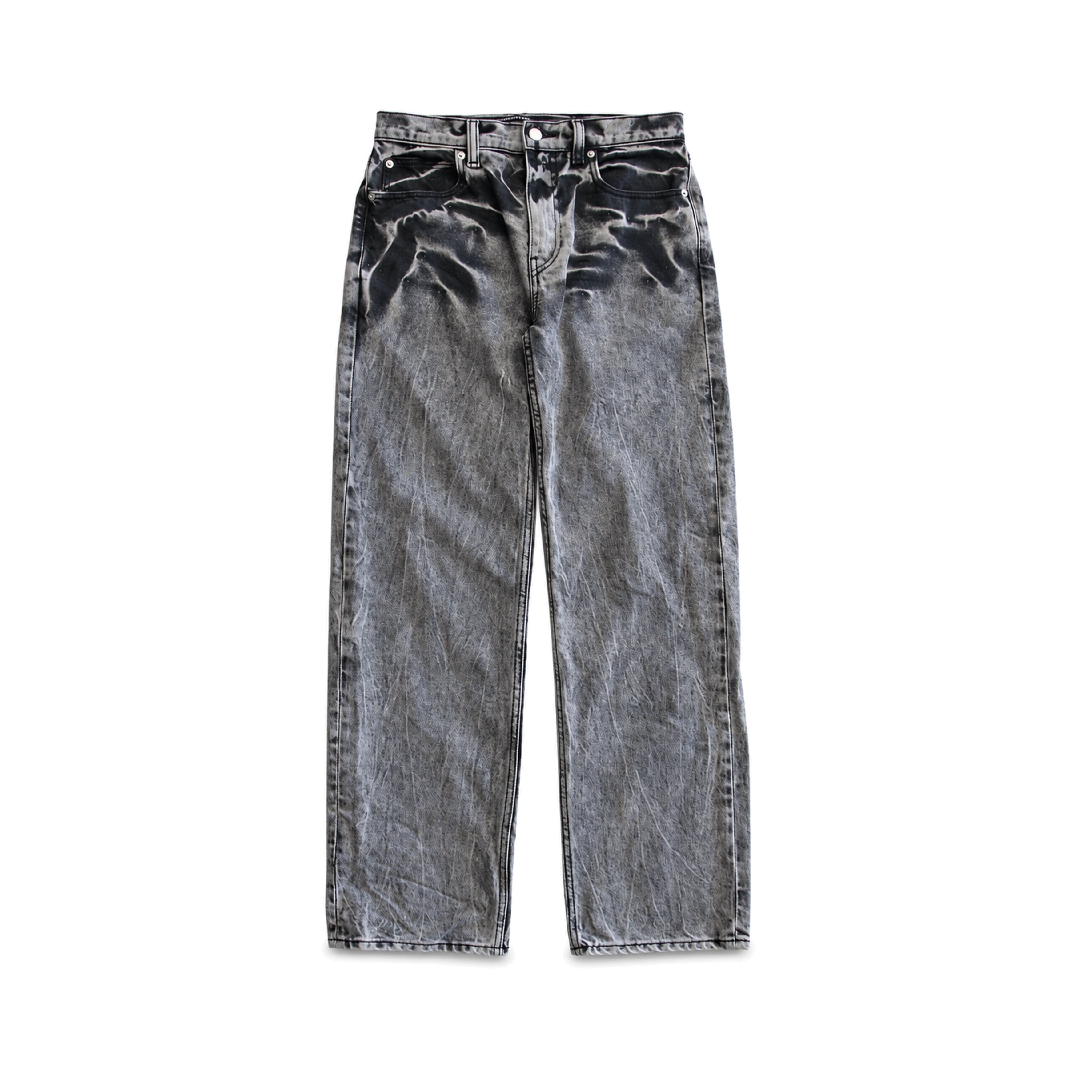 Alexander Wang Grey Washed Jeans front