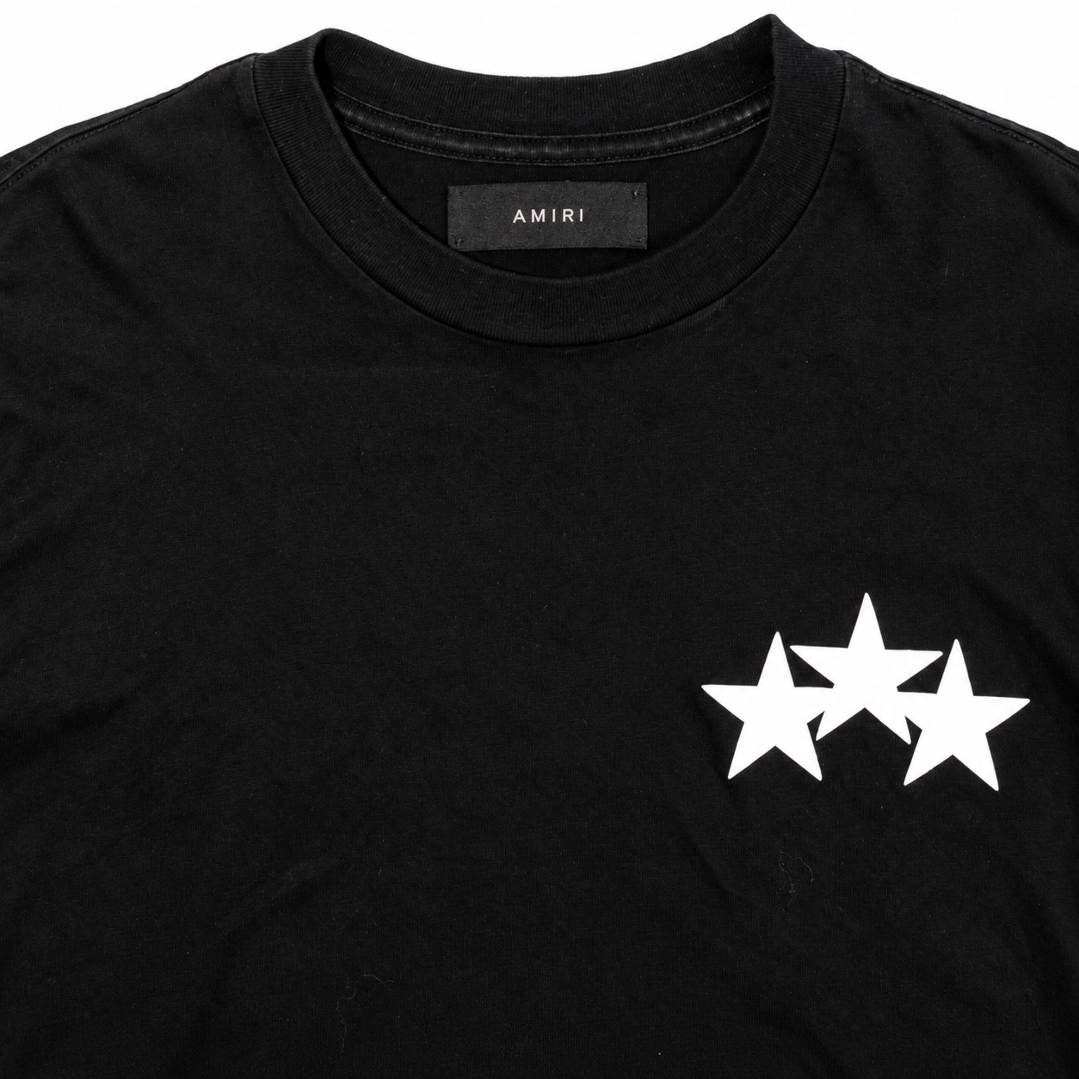 Amiri Black Star T Shirt label detail