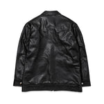 Anine Bing Black Leather Jacket back