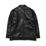 Anine Bing Black Leather Jacket back
