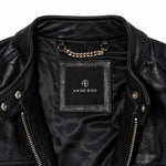 Anine Bing Black Leather Jacket label detail
