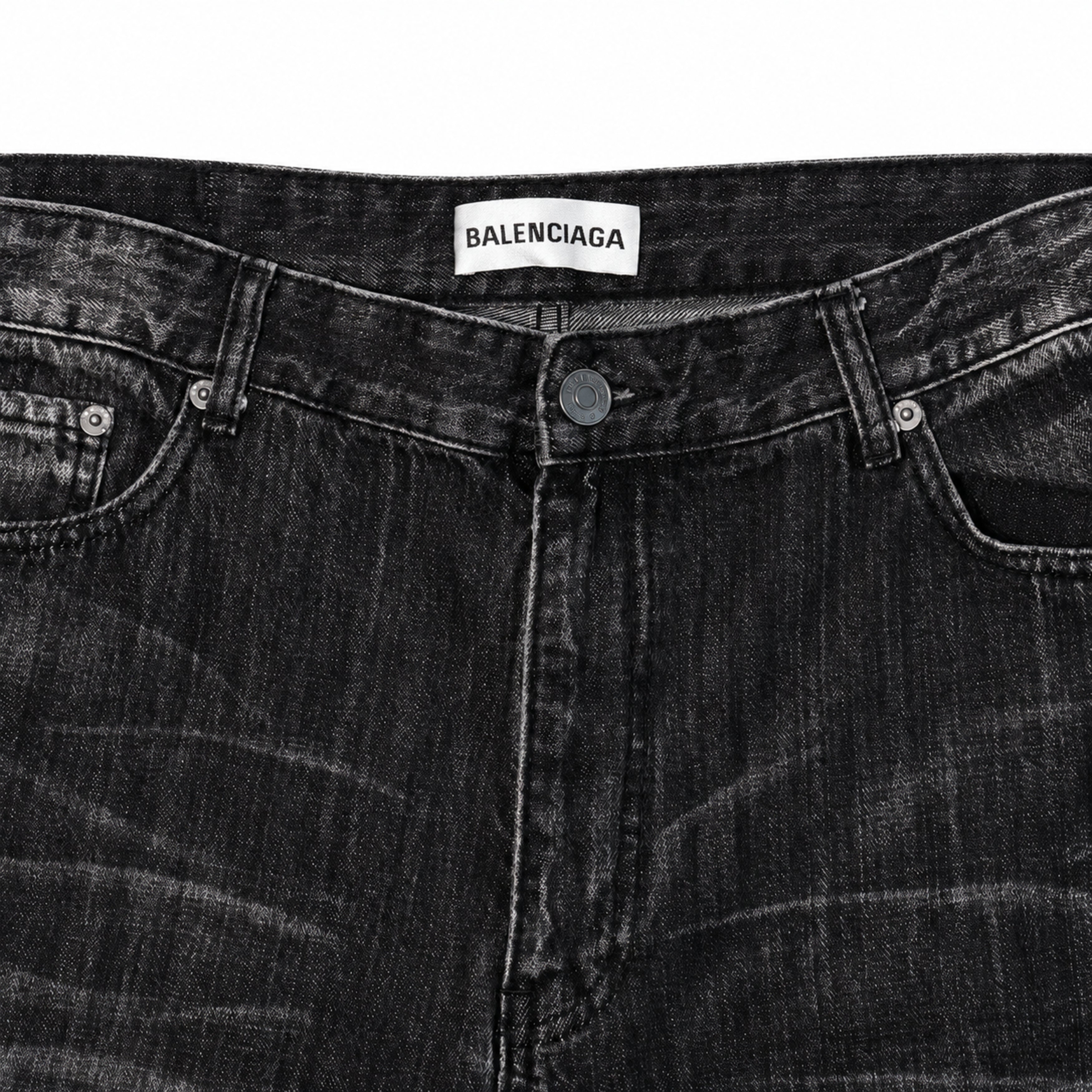 Balenciaga Black Jeans label detail