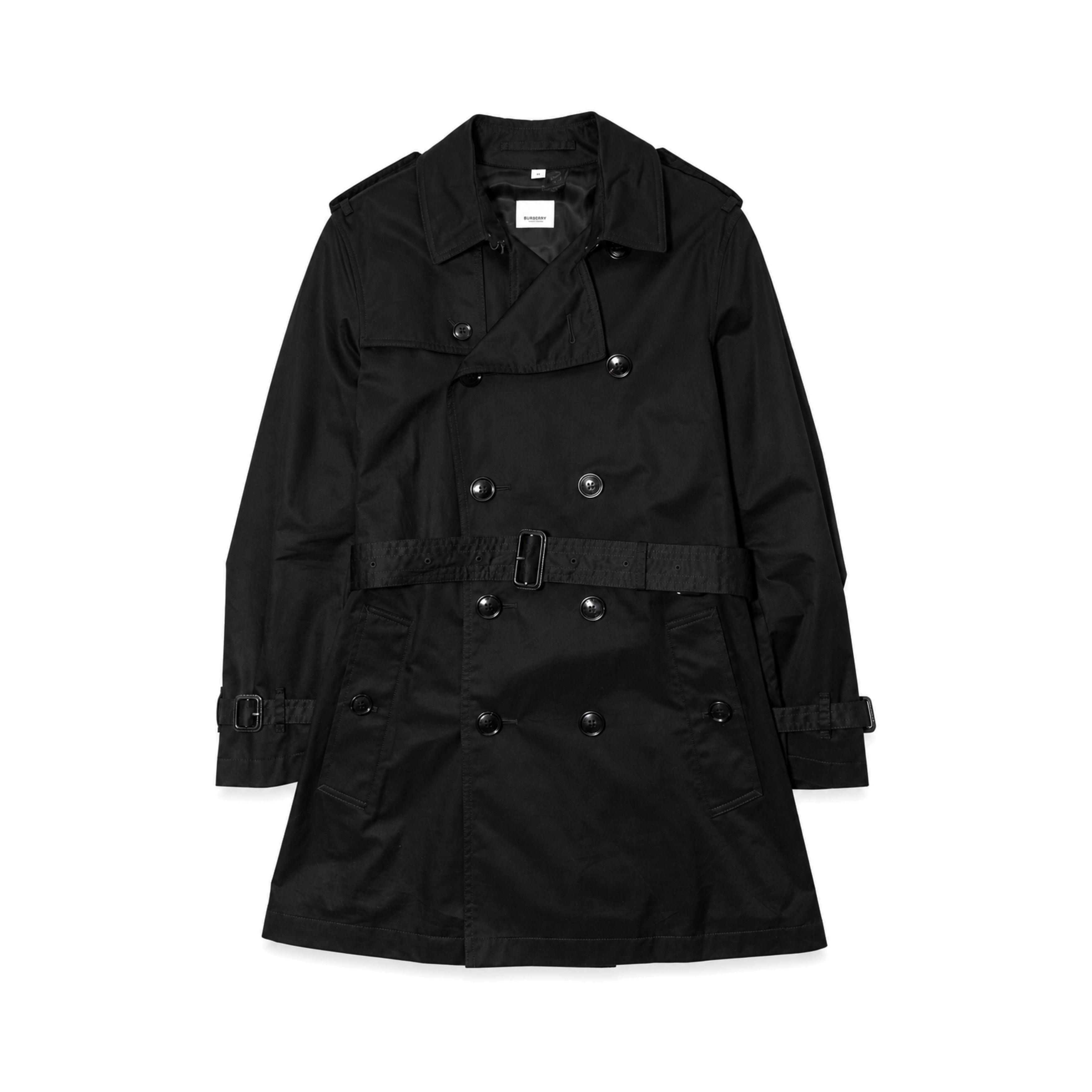 Burberry Black Trench Coat front