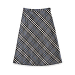Burberry Grey Check Skirt front