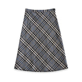 Burberry Grey Check Skirt front