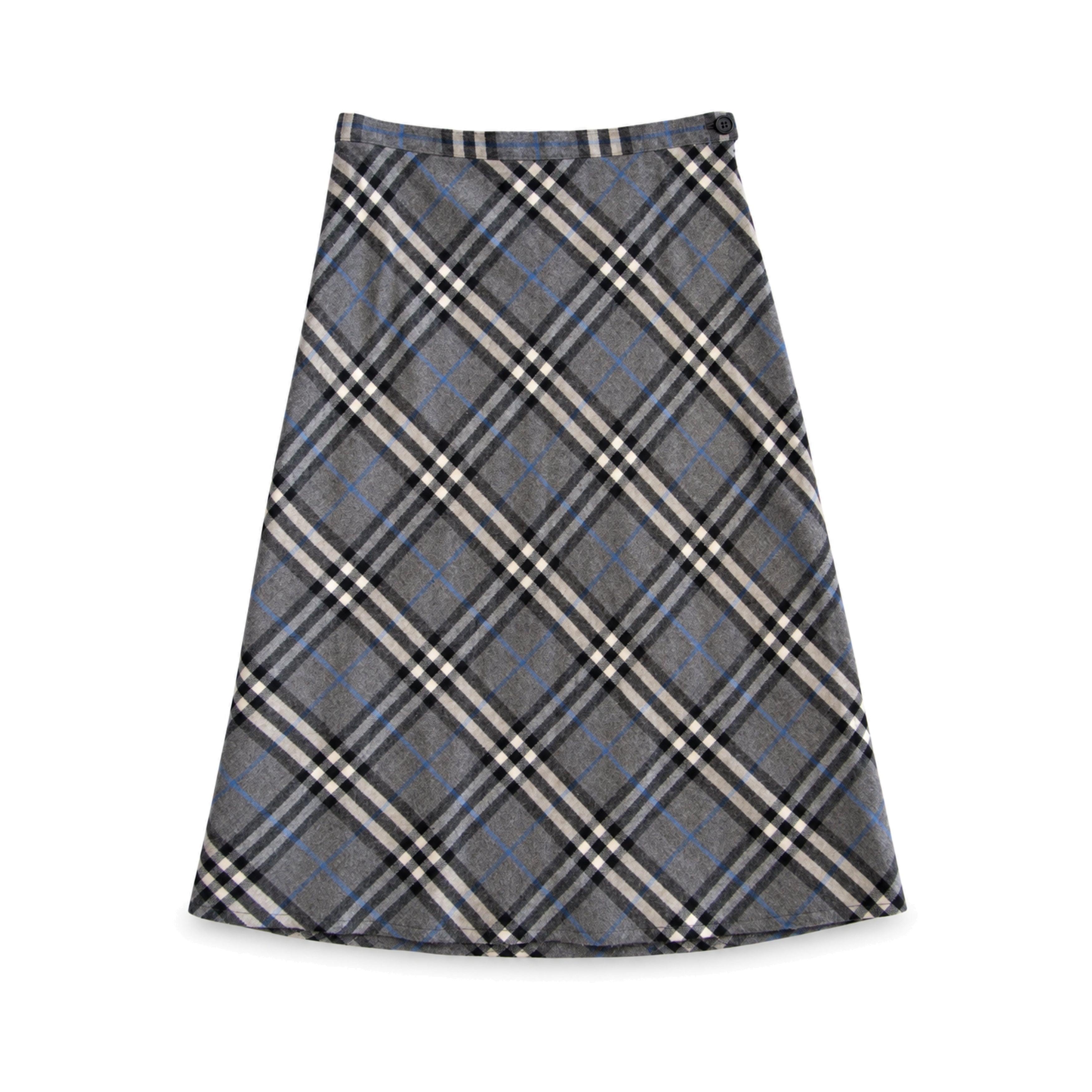 Burberry Grey Check Skirt front