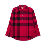 Burberry Red Black Check Shirt front