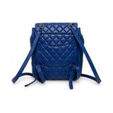 Chanel Blue Quilted Leather Backpack back