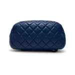 Chanel Blue Quilted Leather Backpack base