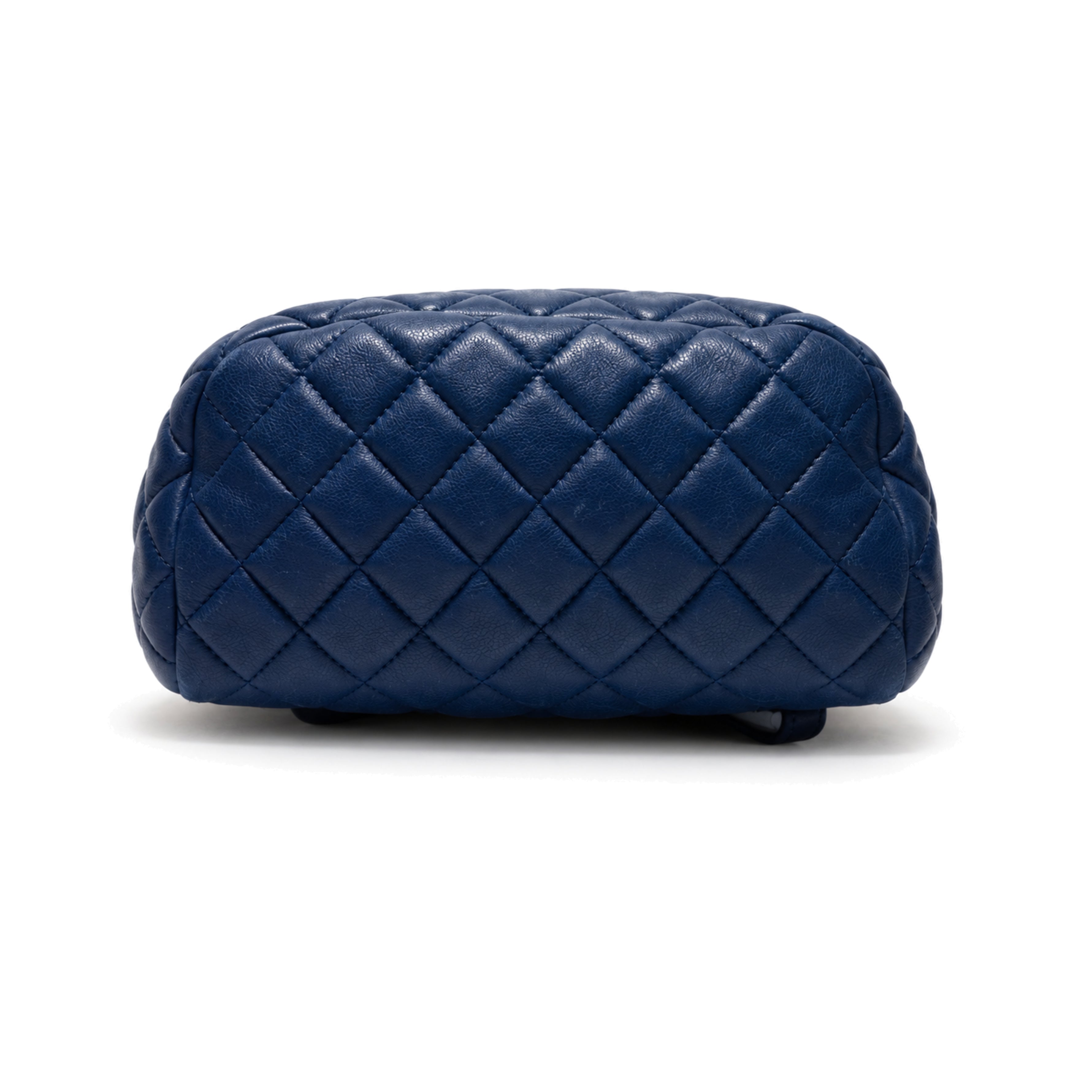 Chanel Blue Quilted Leather Backpack base