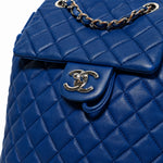 Chanel Blue Quilted Leather Backpack detail 3