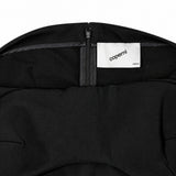Coperni Black Asymmetric Dress label detail