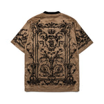 Dolce and Gabbana Tan Black Printed T Shirt back