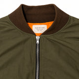 Fear of God Olive Bomber Jacket label detail