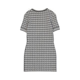 Fendi Black White Monogram Dress back