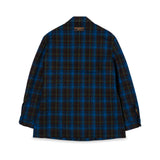 Gucci Blue Green Check Jacket back