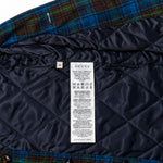 Gucci Blue Green Check Jacket label detail