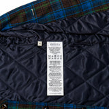 Gucci Blue Green Check Jacket label detail