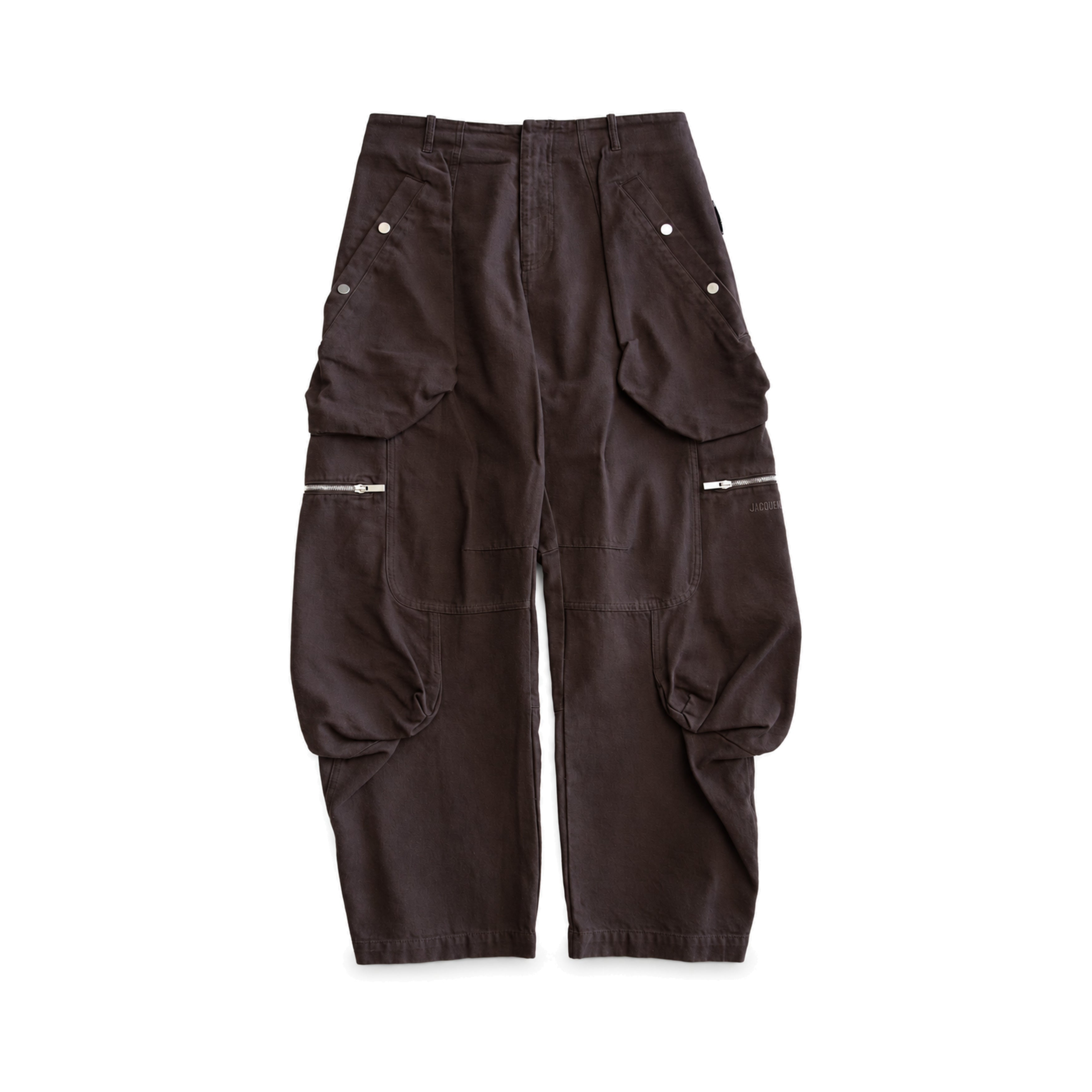 Jacquemus Brown Cargo Trousers front