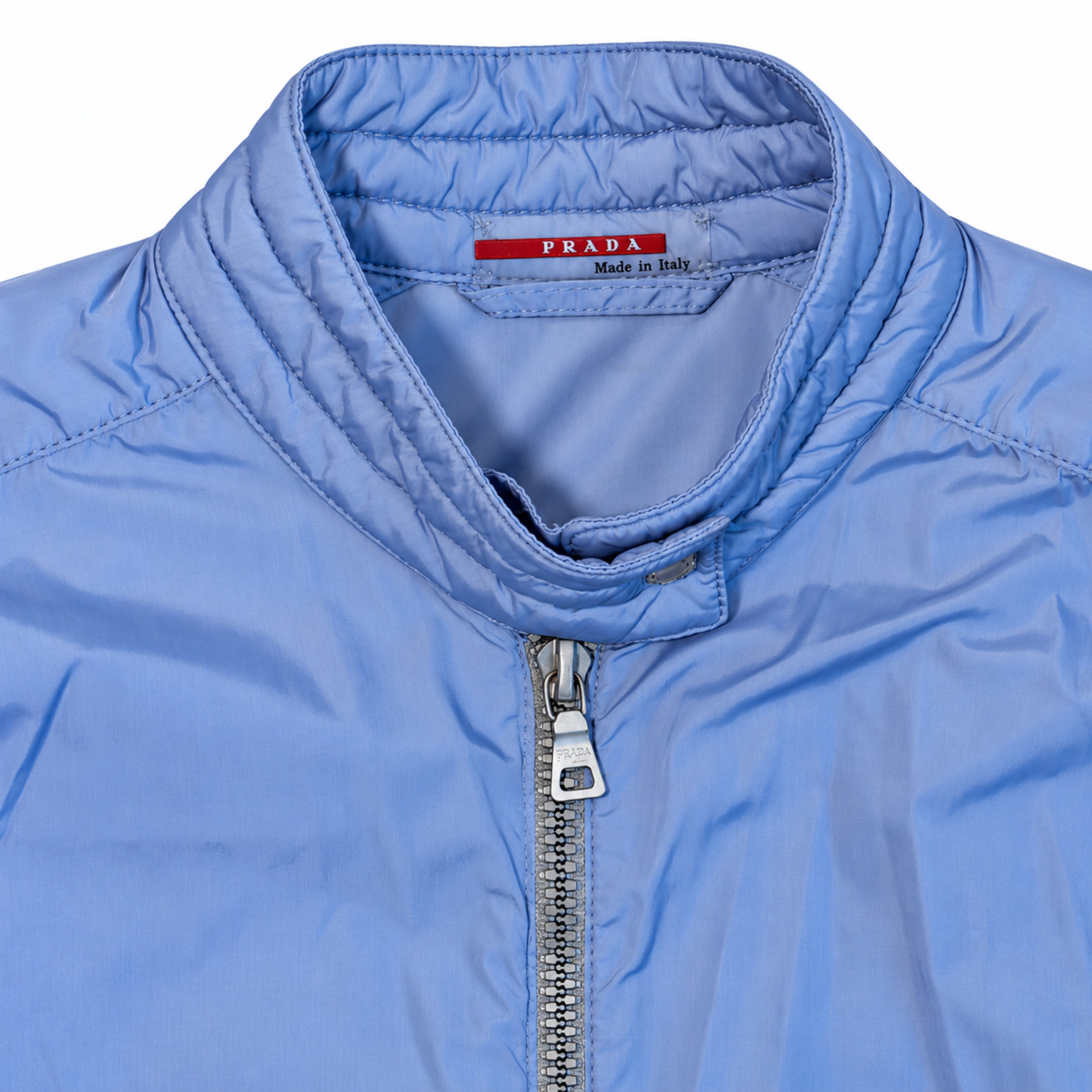 Prada Light Blue Jacket label detail 2