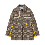 Salvatore Ferragamo Beige Black Monogram Jacket front