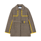 Salvatore Ferragamo Beige Black Monogram Jacket front